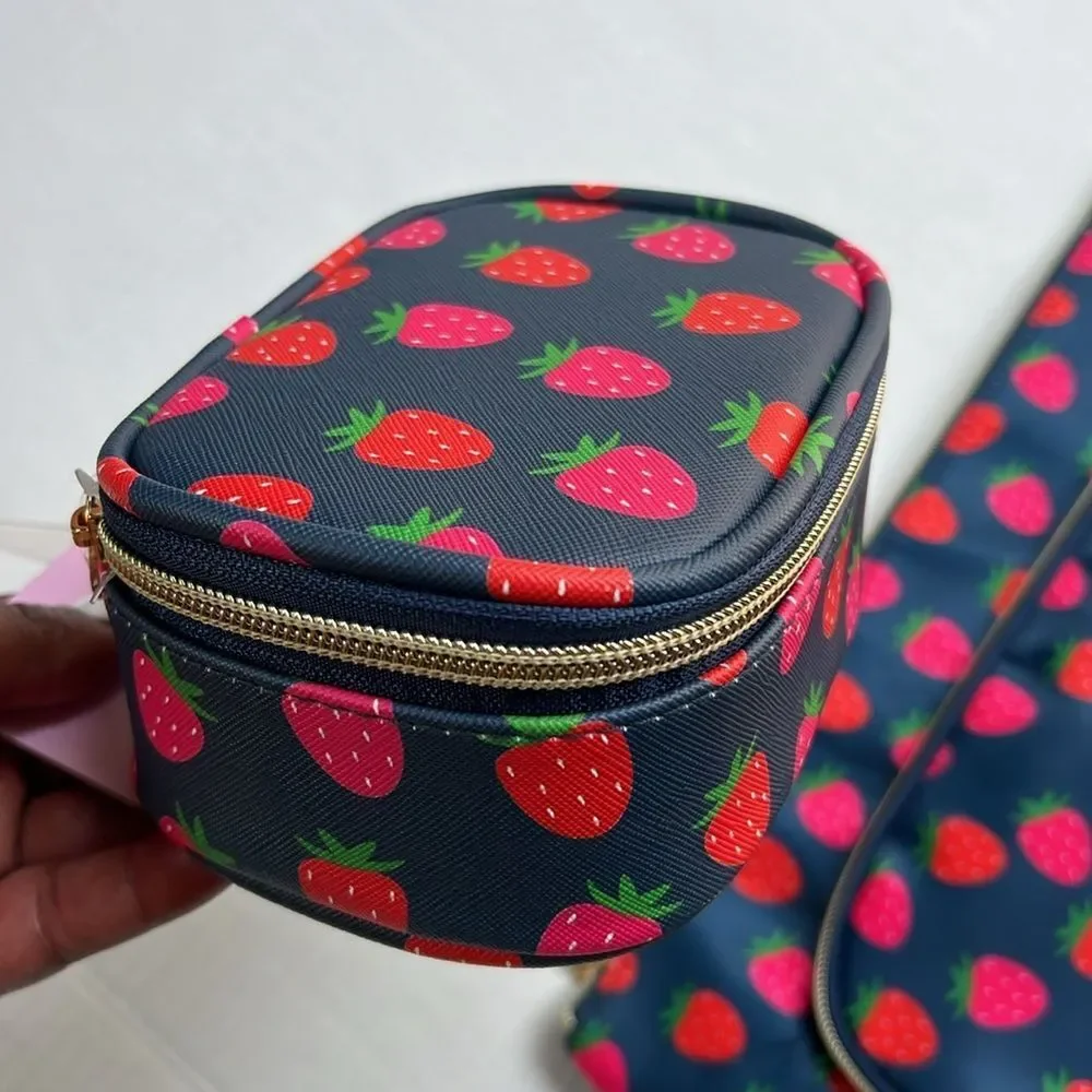 Danny Lee XL Double Zip Cosmetic Case and Pill Case set